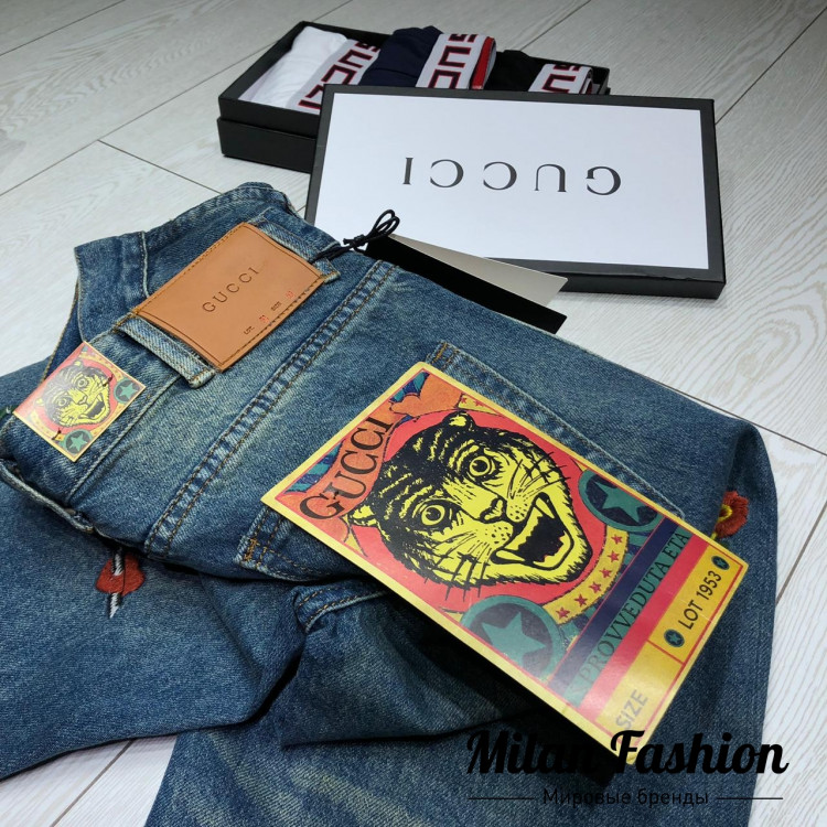 Джинсы Gucci an-1356. Вид 5