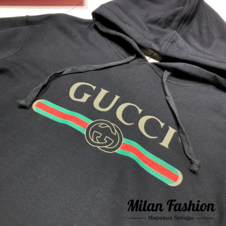 Хлопковое худи  Gucci an-1377. Вид 2