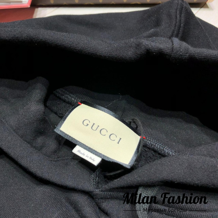 Хлопковое худи  Gucci an-1377. Вид 3