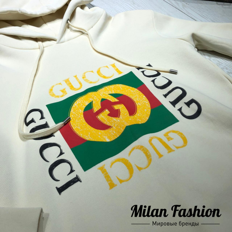 Хлопковое худи  Gucci an-1379. Вид 2