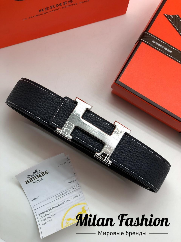 Двусторонний ремень Hermes ss-99. Вид 4