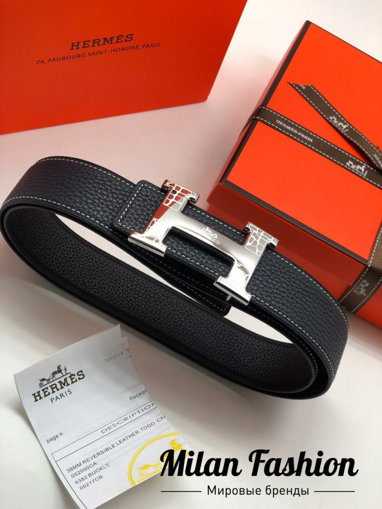 Двусторонний ремень Hermes ss-99. Вид 1