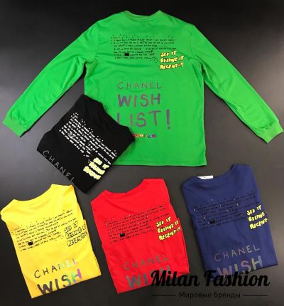 Футболка (черная) Chanel #an0033