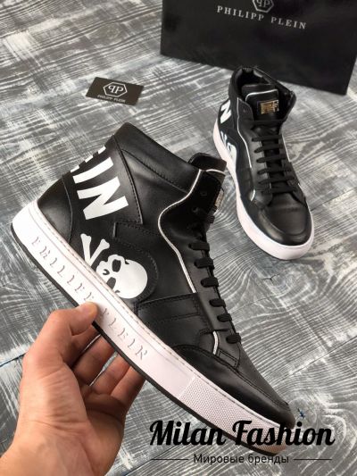 Высокие сникерсы Philipp Plein #kf1154