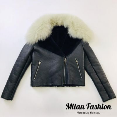 Кожанка с мехом Salvatore Ferragamo #an-0385